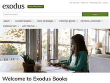Tablet Screenshot of exodusbooks.com